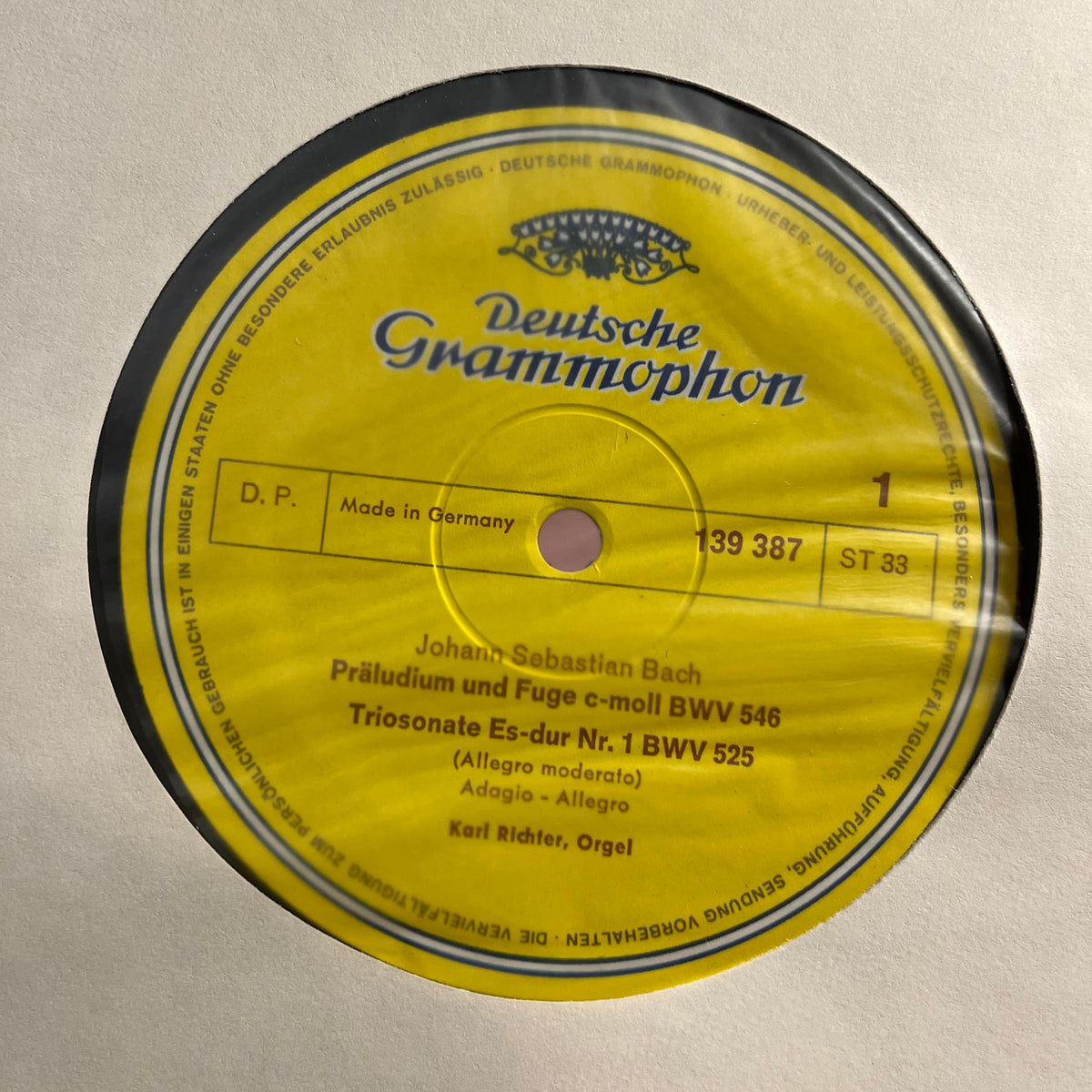 Johann Sebastian Bach - Orgelwerke = Organ Works = Œuvres Pour Orgue (Vol. 3) *SHRINK/GERMANY* | Near Mint (NM) Near Mint (NM)-Music History