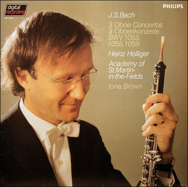 Johann Sebastian Bach - 3 Oboe Concertos / 3 Oboenkonzerte (BWV 1053, 1055, 1059) | Near Mint (NM) Near Mint (NM)-Music History