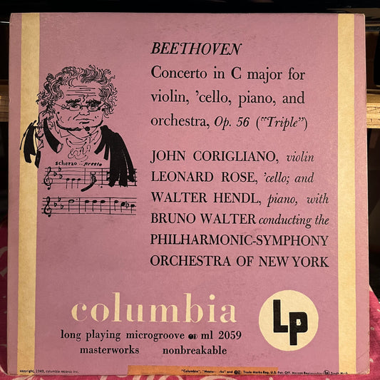 Ludwig van Beethoven - Concerto In C Major For Violin, 'Cello, Piano, And Orchestra, Op. 56 ("Triple") 10" | Near Mint (NM) Excellent (EX)-Music History