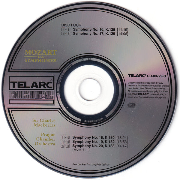 Wolfgang Amadeus Mozart - The Symphonies (10x CD Telarc ‎– CD 80729) | USED Near Mint (NM or M-) Near Mint (NM)-Music History