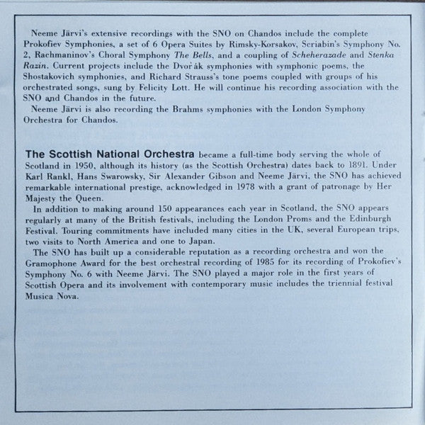 Symphony No. 1 ' The Bells Of Zlonice' - The Hero's Song Symphonic Poem Op. 111 (CD) | Near Mint (NM) Near Mint (NM)-Music History