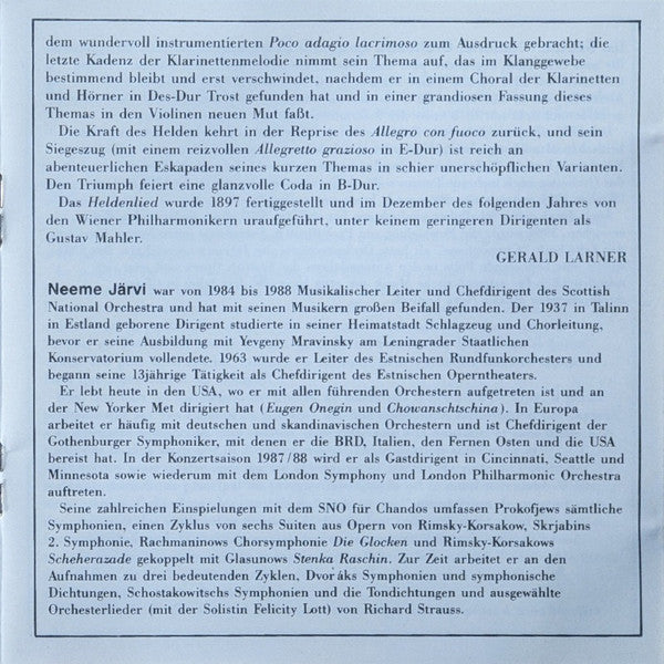 Symphony No. 1 ' The Bells Of Zlonice' - The Hero's Song Symphonic Poem Op. 111 (CD) | Near Mint (NM) Near Mint (NM)-Music History