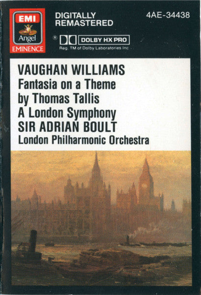 Ralph Vaughan Williams - Fantasia On A Theme By Thomas Tallis • A London Symphony (Symphony No. 2) (CASS) | Near Mint (NM) Near Mint (NM)-Music History