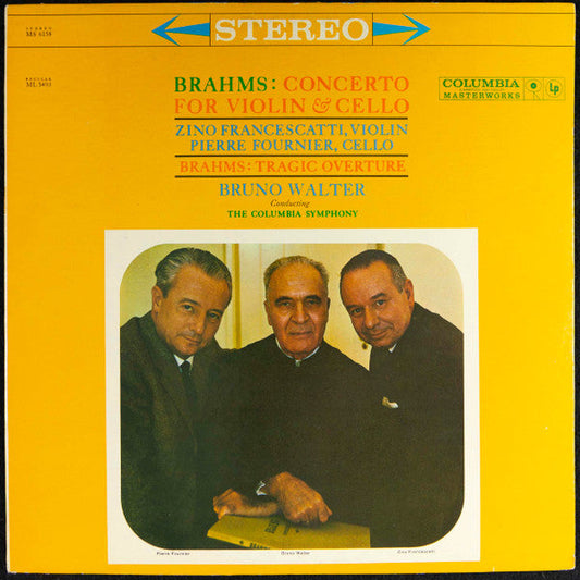 Johannes Brahms - Concerto For Violin & Cello / Tragic Overture (VINYL) | Near Mint (NM) Excellent+ (EX+)-Music History