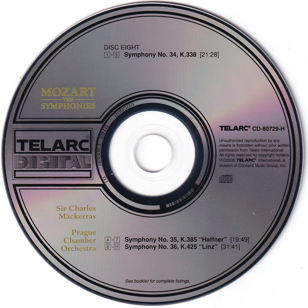 Wolfgang Amadeus Mozart - The Symphonies (10x CD Telarc ‎– CD 80729) | USED Near Mint (NM or M-) Near Mint (NM)-Music History