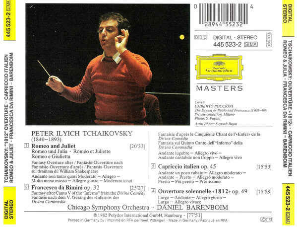 Pyotr Ilyich Tchaikovsky - »1812« Overture • Capriccio Italien • Romeo & Juliet • Francesca Da Rimini (CD) | Near Mint (NM or M-)-Music History