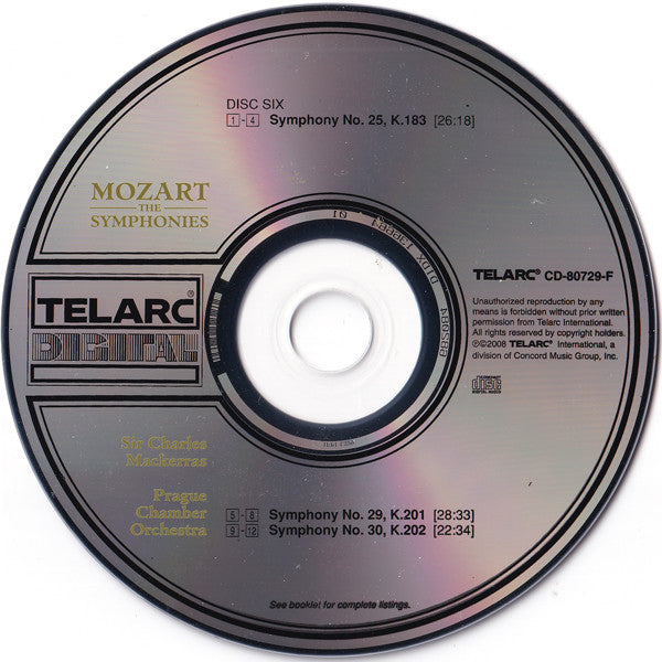 Wolfgang Amadeus Mozart - The Symphonies (10x CD Telarc ‎– CD 80729) | USED Near Mint (NM or M-) Near Mint (NM)-Music History