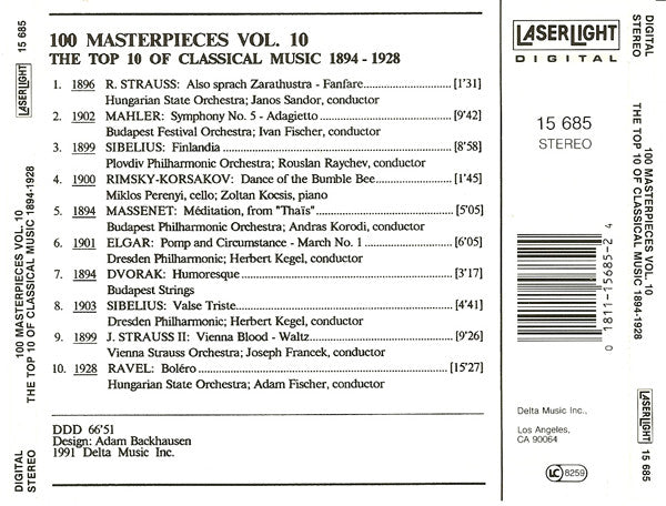 Various - The Top 100 Masterpieces Of Classical Music: 1685-1928 *10XCD BOX* | Near Mint (NM) Near Mint (NM)-Music History