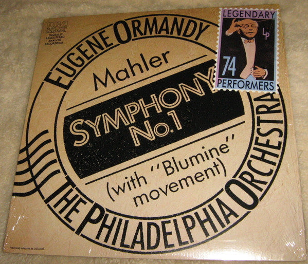 The Philadelphia Orchestra - Symphony No. 1: With The Long-Lost Original Second Movement, "Blumine" (Flower Piece) | Near Mint (NM) Near Mint (NM)-Music History