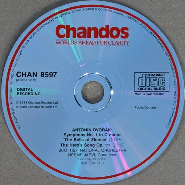 Symphony No. 1 ' The Bells Of Zlonice' - The Hero's Song Symphonic Poem Op. 111 (CD) | Near Mint (NM) Near Mint (NM)-Music History