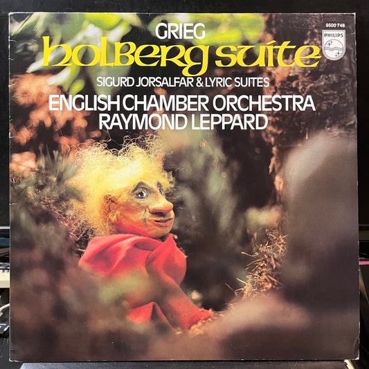 Grieg*, English Chamber Orchestra, Raymond Leppard - Holberg Suite / Sigurd Jorsalfar & Lyric Suites (VINYL LP PHILIPS 9500 748 1980) | Near Mint (NM or M-) Near Mint (NM)-Music History