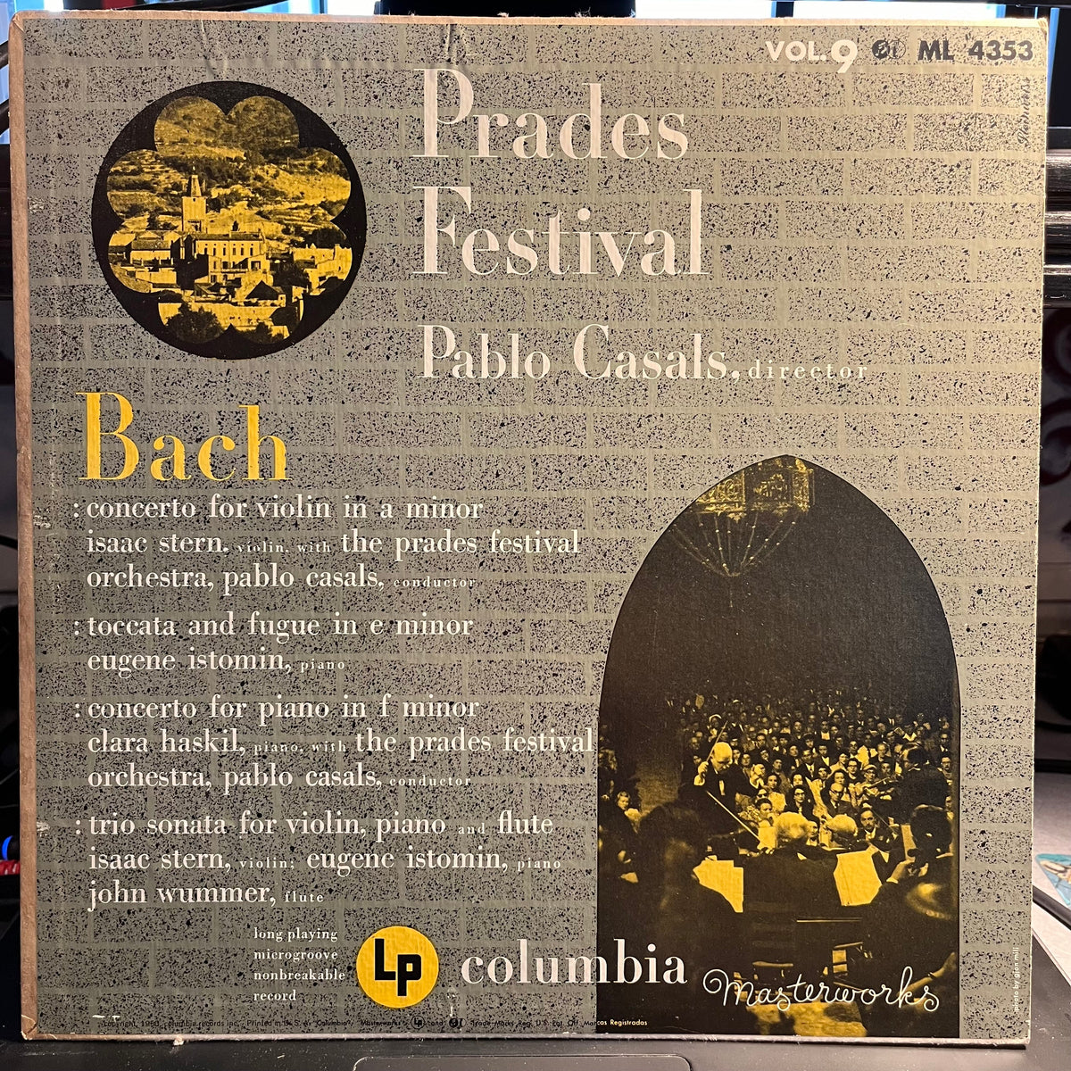 Johann Sebastian Bach - Prades Festival Vol. 9 | Near Mint (NM) Near Mint (NM)-Music History