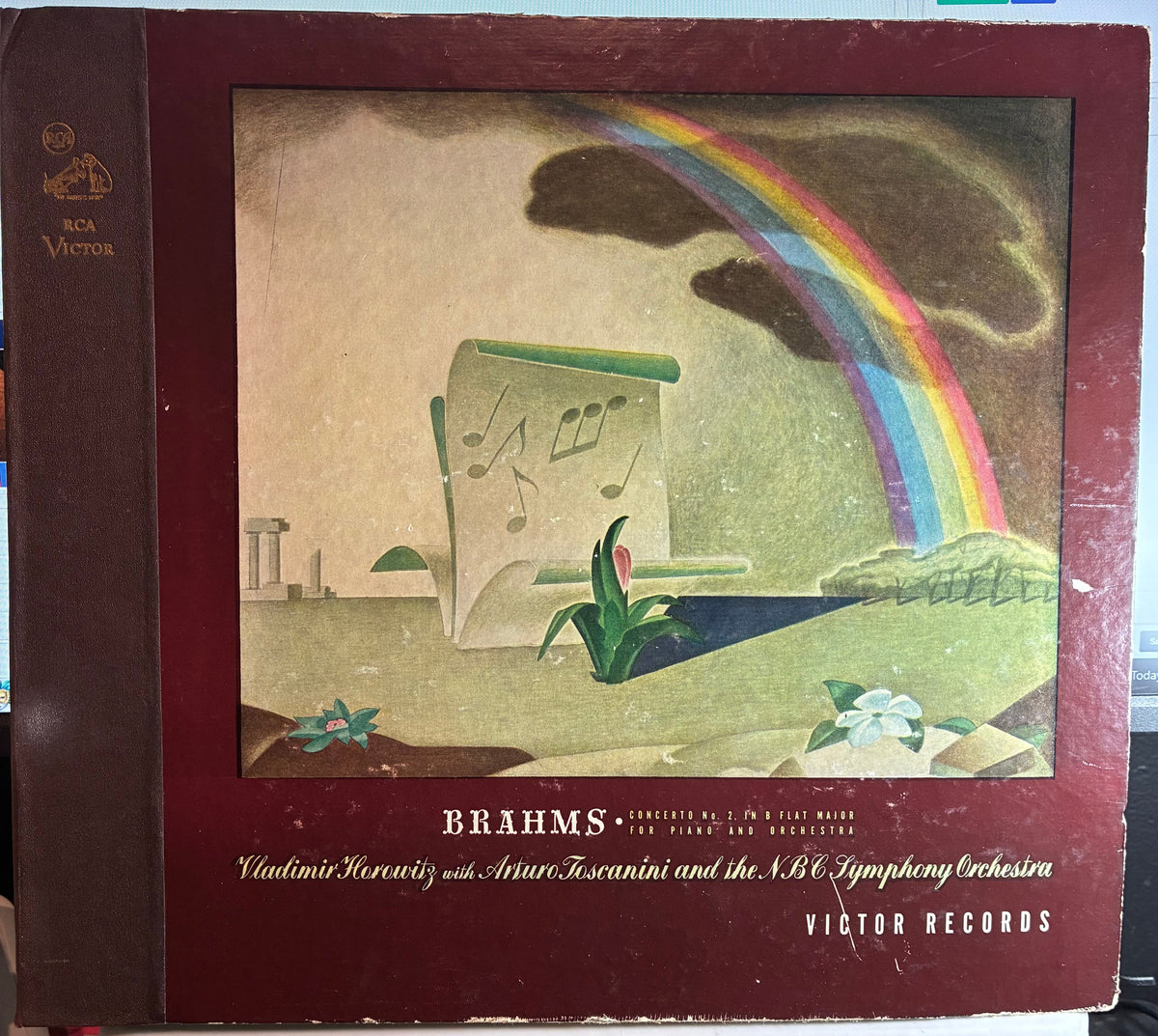 Johannes Brahms - Concerto No. 2, In B Flat Major For Piano And Orchestra, Op. 83 (6x SHELLAC *78RPM*) | Near Mint (NM or M-) Very Good Plus (VG+)-Music History