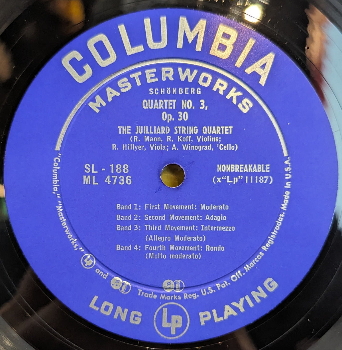 Arnold Schoenberg - Quartet No. 2 In F-Sharp Minor For Strings And Soprano, Op. 10 / Quartet No. 3, Op. 30 | Near Mint (NM) Near Mint (NM)-Music History