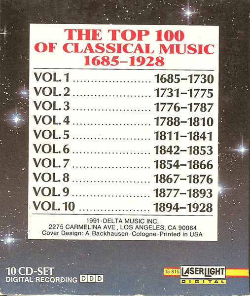 Various - The Top 100 Masterpieces Of Classical Music: 1685-1928 *10XCD BOX* | Near Mint (NM) Near Mint (NM)-Music History