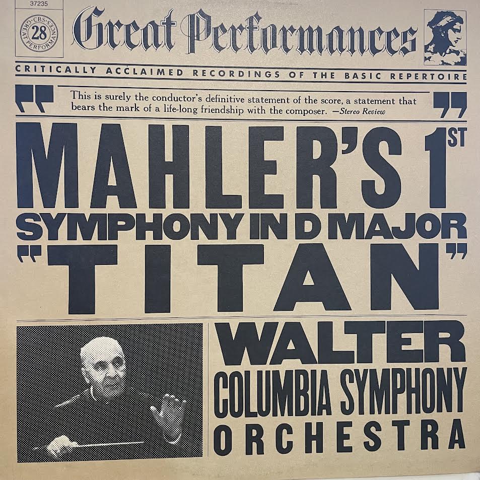 Gustav Mahler - Mahler's 1st Symphony In D Major "Titan" (VINYL) | Near Mint (NM) Near Mint (NM)-Music History
