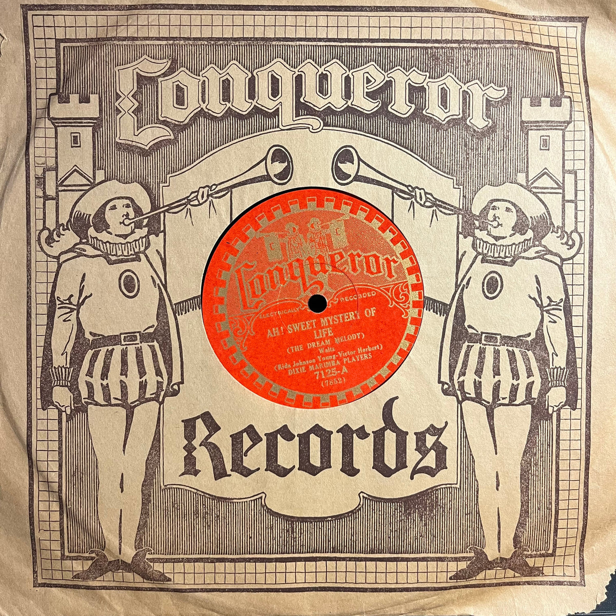 Dixie Marimba Players / Schubert's Orchestra - Ah! Sweet Mystery Of Life / Gypsy Love Song (78RPM 10" RECORD) | Near Mint (NM) Very Good Plus (VG+)-Music History