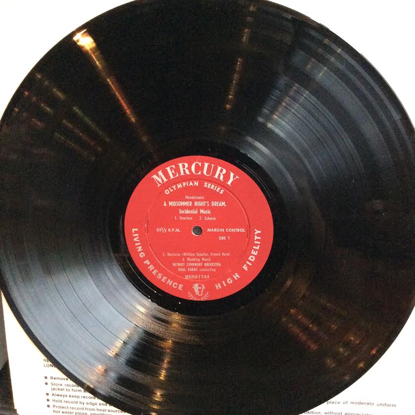 Felix Mendelssohn-Bartholdy : Paul Paray, Detroit - A Midsummer Night's Dream, Incidental Music; Symphony No. 5 "Reformation" (VINYL) | Near Mint (NM or M-)-Music History