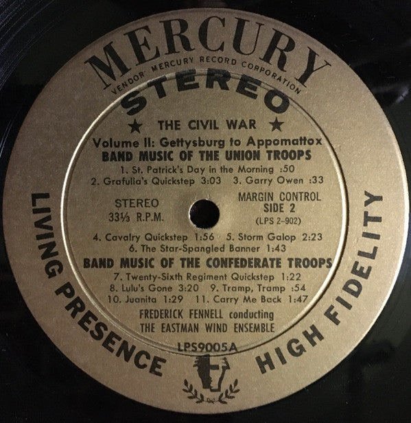 Frederick Fennell - The Civil War Its Music And Its Sounds Volume 2 | Near Mint (NM) Near Mint (NM)-Music History