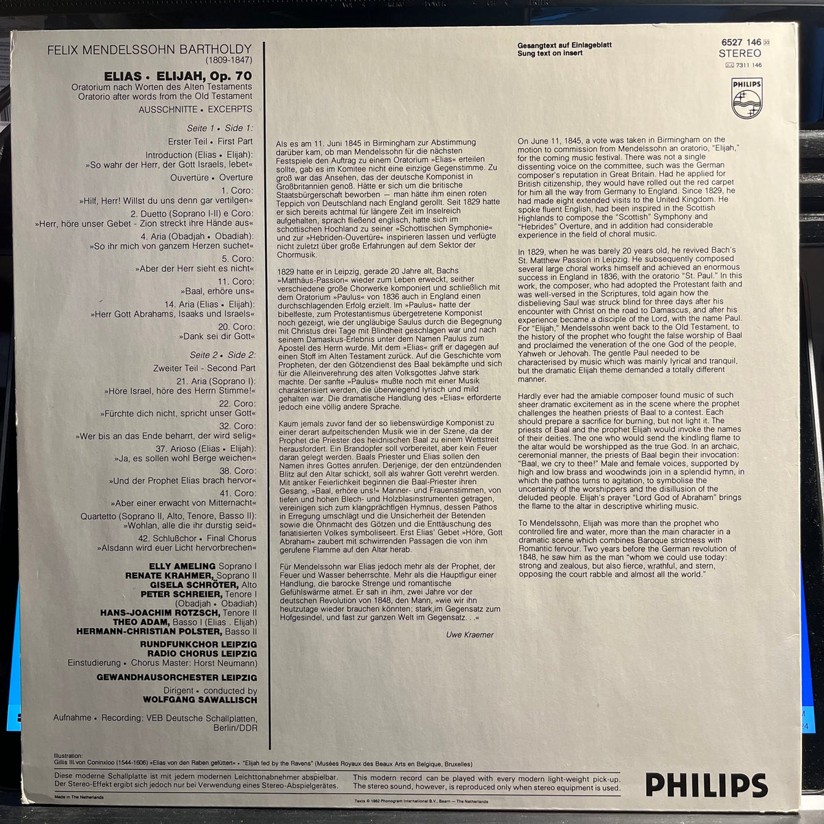 Felix Mendelssohn-Bartholdy - Elias | Near Mint (NM) Near Mint (NM)-Music History