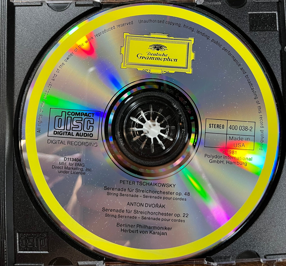 Pyotr Ilyich Tchaikovsky - Streicherserenaden = String Serenades = Sérénades Pour Cordes CD) | Near Mint (NM) Near Mint (NM)-Music History