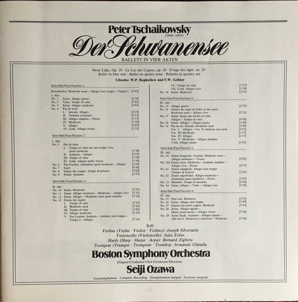 Pyotr Ilyich Tchaikovsky - Der Schwanensee = Swan Lake = Le Lac Des Cygnes = Il Lago Dei Cigni *BOX / GERMANY* | Near Mint (NM) Excellent (EX)-Music History