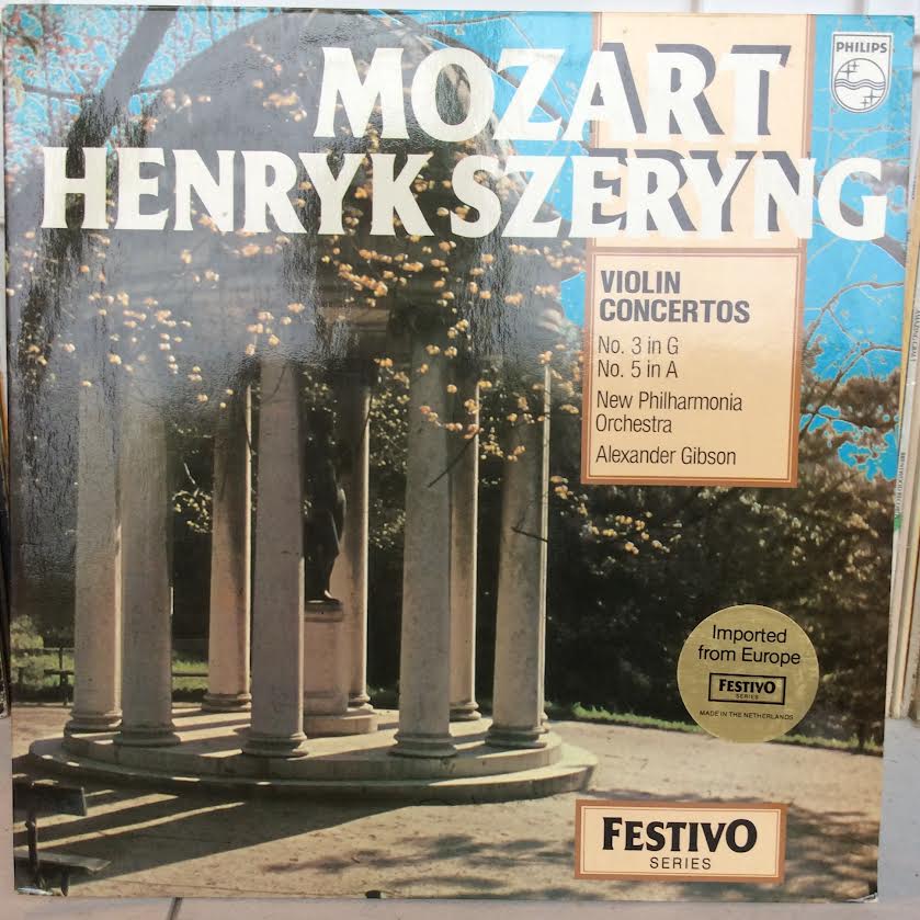 Wolfgang Amadeus Mozart, Henryk Szeryng, New Philh - Violin Concertos No. 3 in G No. 5 in A (VINYL) | Near Mint (NM or M-)-Music History