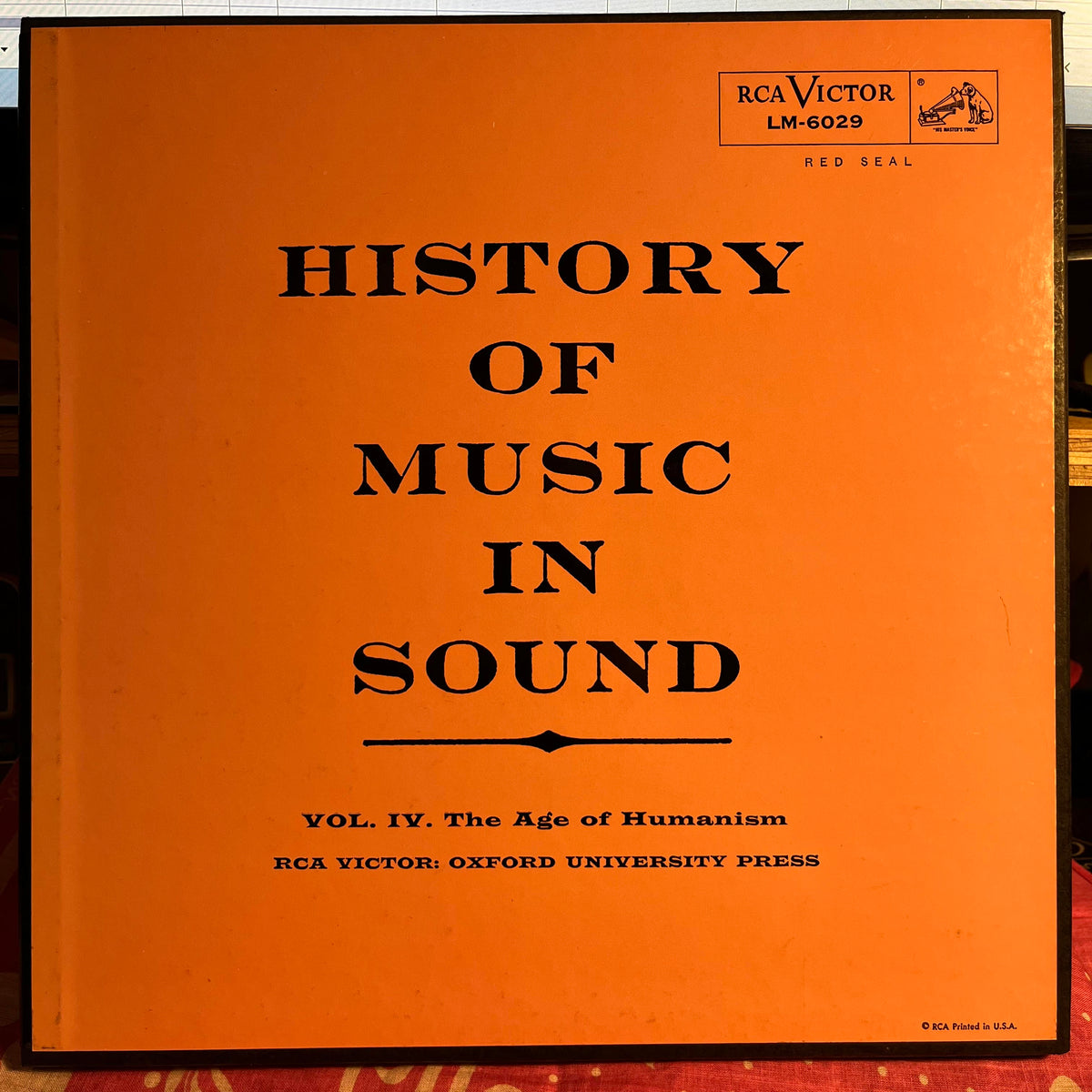Various - History Of Music In Sound - Volume IV - The Age Of Humanism | Near Mint (NM) Excellent (EX)-Music History