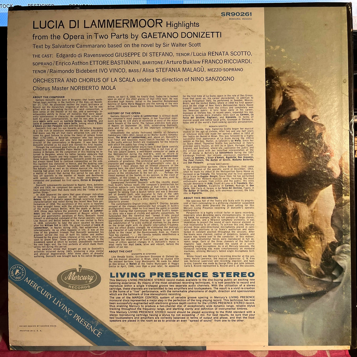 Teatro Alla Scala - Highlights From Lucia Di Lammermoor | Near Mint (NM) Near Mint (NM)-Music History