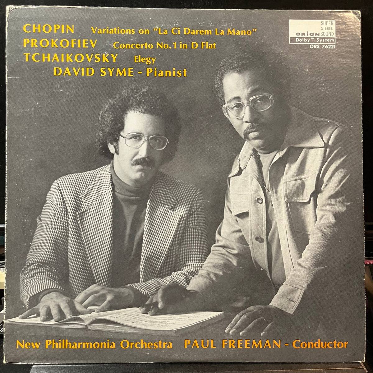 New Philharmonia Orchestra - Variations On “La Ci Darem la Mano” / Concerto No. 1 / Elegy (VINYL LP ORION ORS 76221 1976) | Near Mint (NM or M-) Excellent (EX)-Music History
