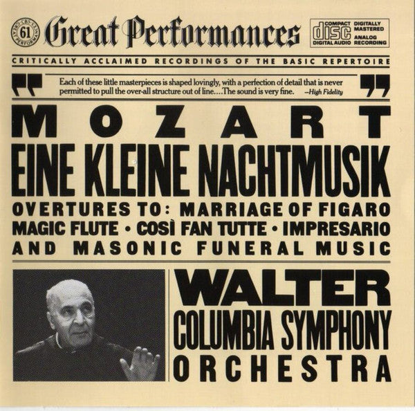 Wolfgang Amadeus Mozart - Eine Kleine Nachtmusik *CD* | Near Mint (NM) Near Mint (NM)-Music History