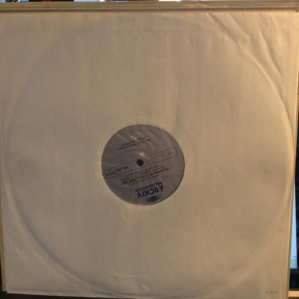Johann Sebastian Bach - Ouvertüre Nr. 1 In C-dur, BWV 1066 / Ouvertüre Nr. 4 In D-dur, BWV 1069 (VINYL) | Near Mint (NM) Near Mint (NM)-Music History