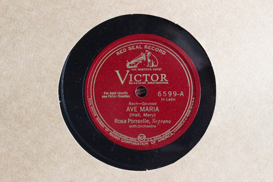 Rosa Ponselle - Ave Maria / Elegie *78 RPM* | Very Good Plus (VG+) Generic-Music History