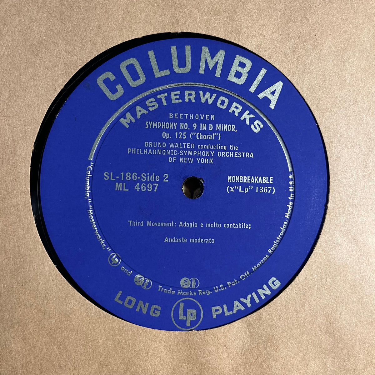 Ludwig Van Beethoven - Symphony No. 9 In D Minor, Op. 125 (Choral) / Song Of Destiny, Op. 54 (Schicksalslied) | Very Good Plus (VG+) Near Mint (NM)-Music History
