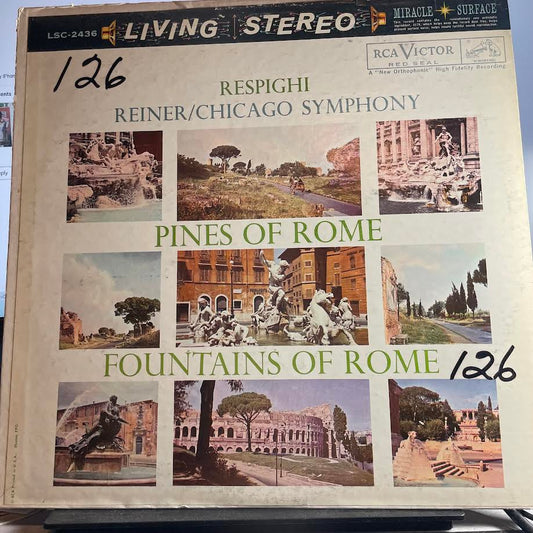 Ottorino Respighi - Pines Of Rome / Fountains Of Rome (VINYL) | Very Good Plus (VG+) Excellent (EX)-Music History