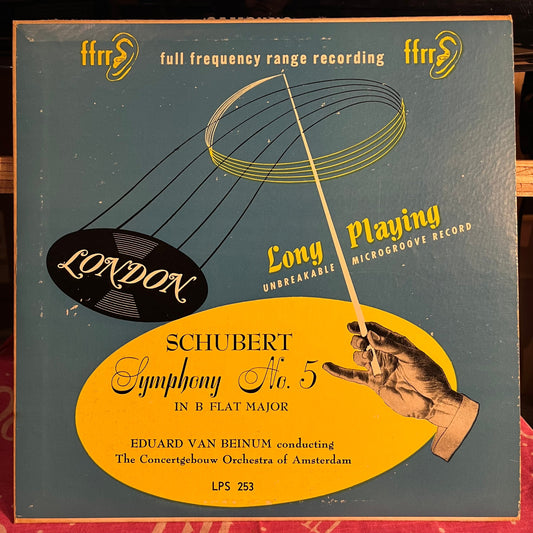 Franz Schubert - Schubert Symphony No. 5 in B. Flat Major 10" | Very Good (VG) Excellent (EX)-Music History