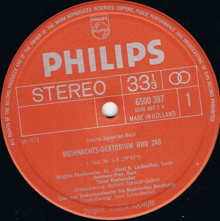 Johann Sebastian Bach - Weihnachts-Oratorium | Near Mint (NM) Near Mint (NM)-Music History