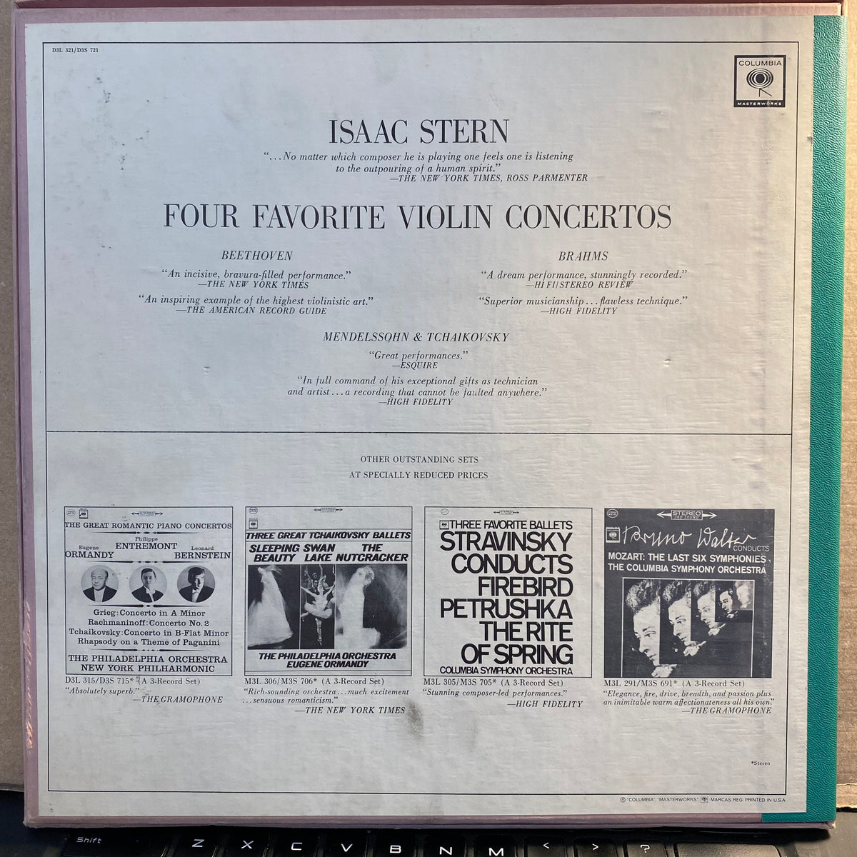 Isaac Stern - Four Favorite Violin Concertos *BOX* | Near Mint (NM) Near Mint (NM)-Music History