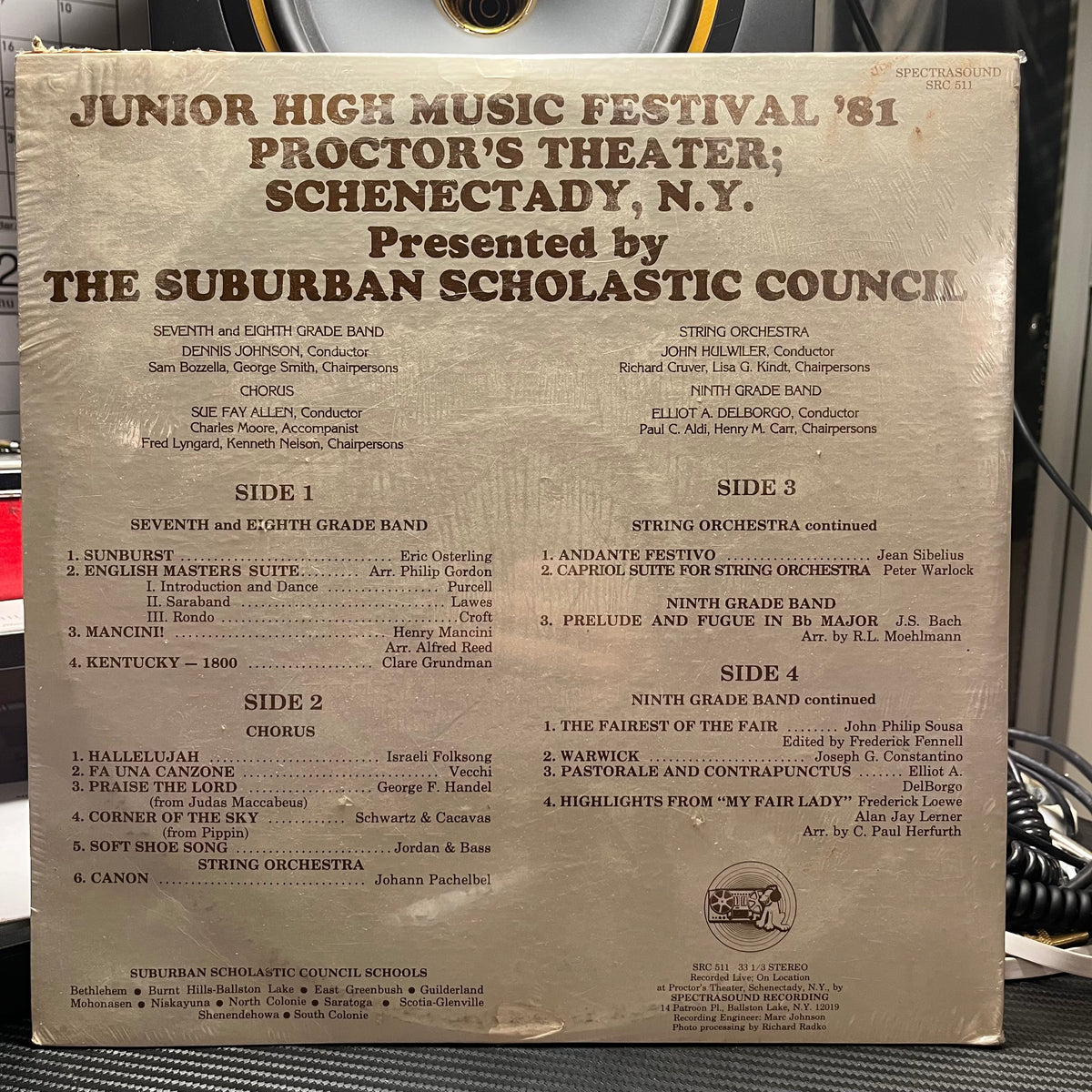 The Suburban Scholastic Counscil - Junior High Music Festival '81 Proctors Theater Schenectady NY | Mint (M) Excellent (EX)-Music History