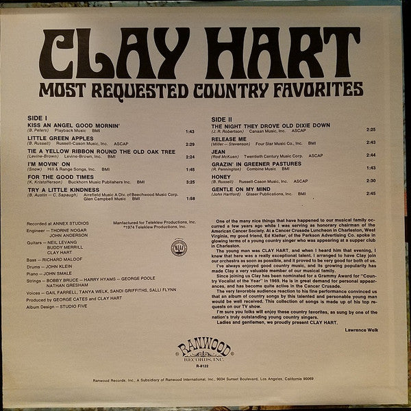 Clay Hart - Most Requested Country Favorites | Near Mint (NM) Near Mint (NM)-Music History