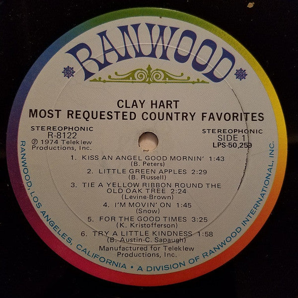 Clay Hart - Most Requested Country Favorites | Near Mint (NM) Near Mint (NM)-Music History