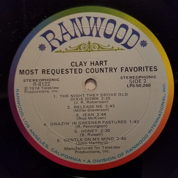 Clay Hart - Most Requested Country Favorites | Near Mint (NM) Near Mint (NM)-Music History
