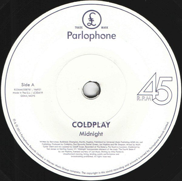 Coldplay - Midnight | Mint (M) Mint (M)-Music History