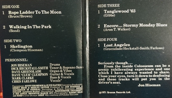 Colosseum - Colosseum Live | Near Mint (NM) Near Mint (NM)-Music History