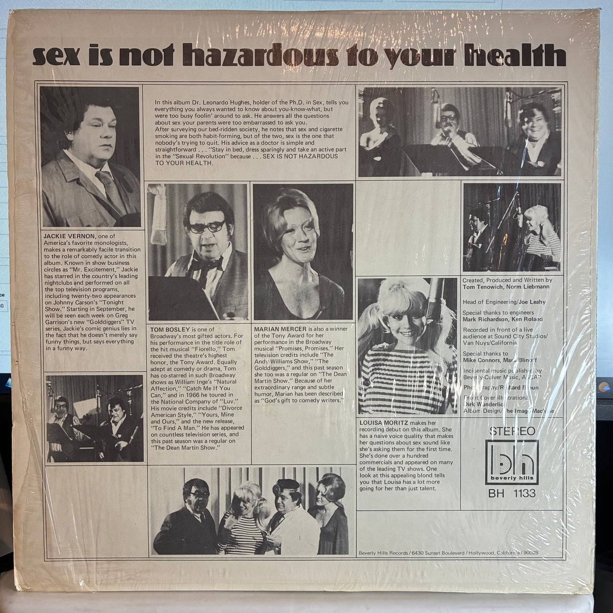 Jackie Vernon - Sex Is Not Hazardous To Your Health (VINYL) | Very Good Plus (VG+) Excellent (EX)-Music History