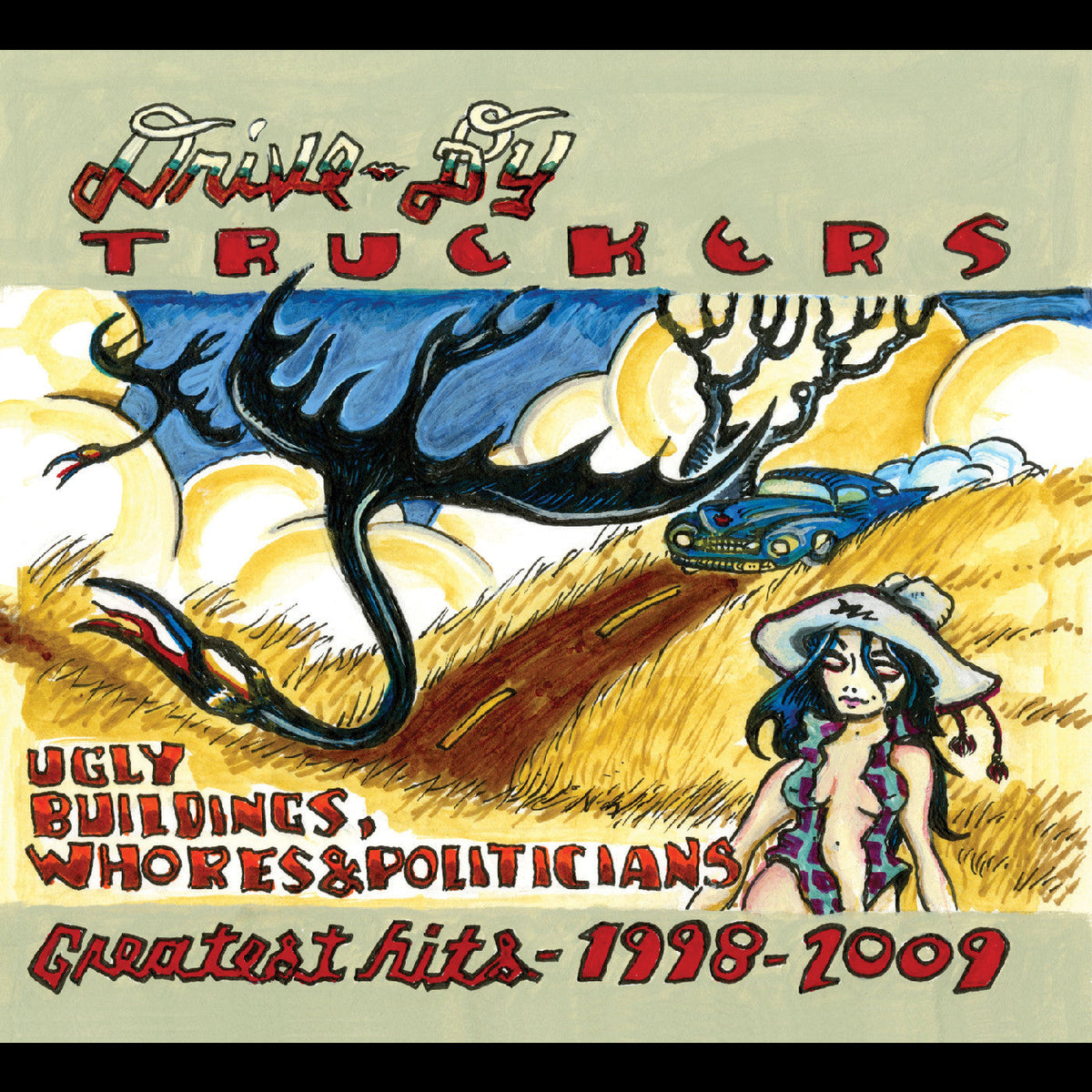 Drive-By Truckers - Ugly Buildings, Whores, and Politicians: Greates0t Hits 1998–2009 (CLEAR VINYL) | Mint (M) Mint (M)-Music History