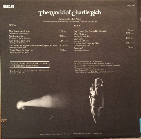 The World Of Charlie Rich / Now Everybody Knows | Mint (M) Near Mint (NM)-Music History