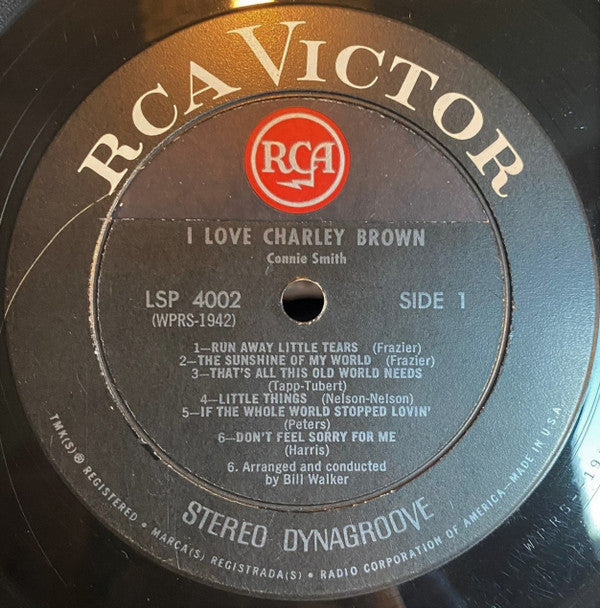 Connie Smith - I Love Charley Brown *PROMO* | Near Mint (NM) Near Mint (NM)-Music History
