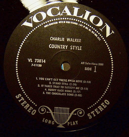Charlie Walker (2) - Country Style | Near Mint (NM) Near Mint (NM)-Music History