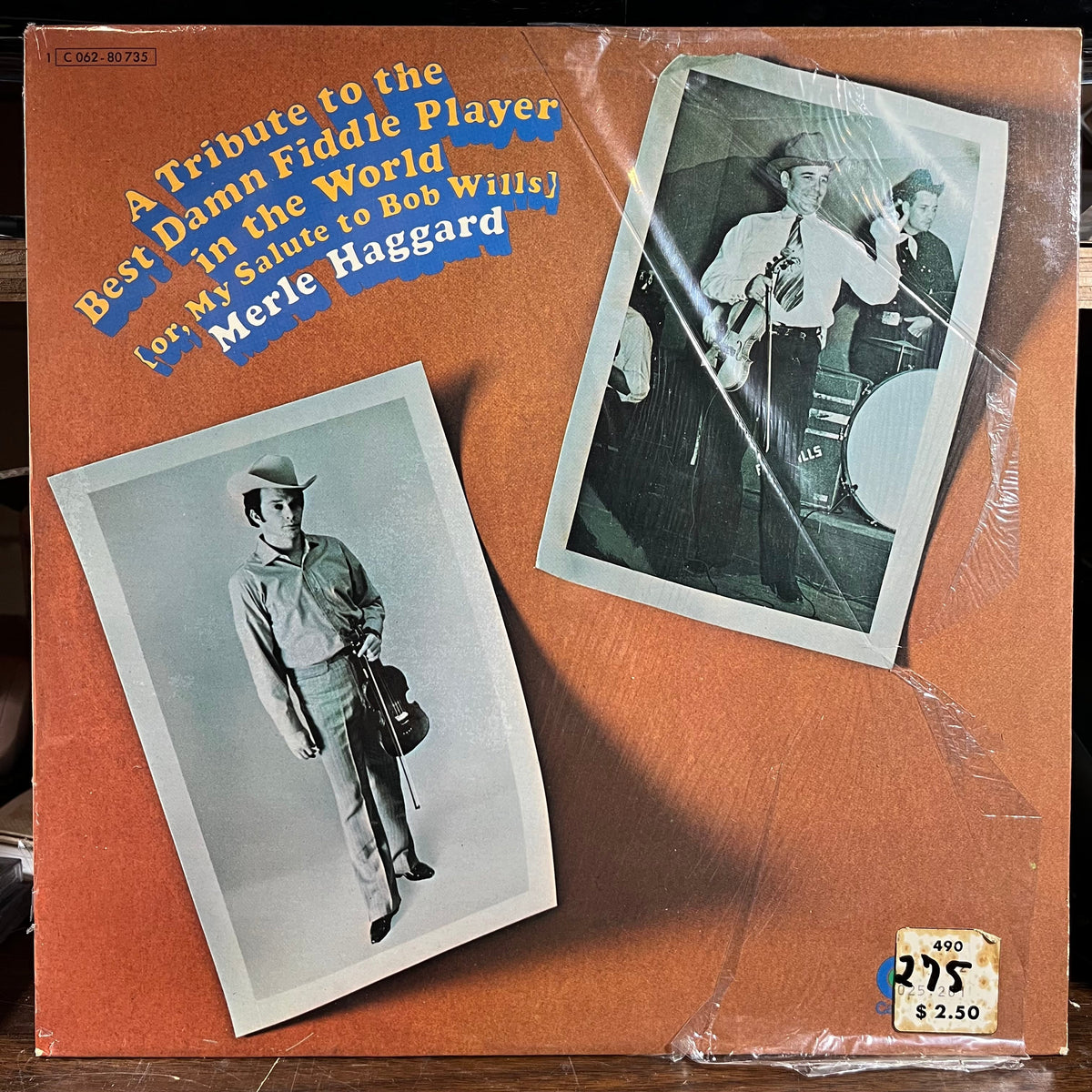 Merle Haggard - A Tribute To The Best Damn Fiddle Player In The World: Or, My Salute To Bob Wills (GERMAN VINYL) | Near Mint (NM) Near Mint (NM)-Music History